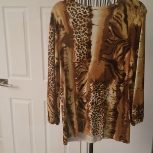 Venini animal print Knit Top